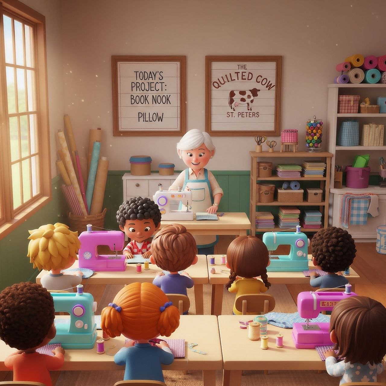 Kid's Sewing Class: The Book Nook Pillow