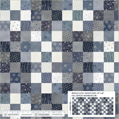 Faded Indigo Fabric