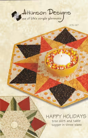 Happy Holidays Tree Skirt/Table Topper