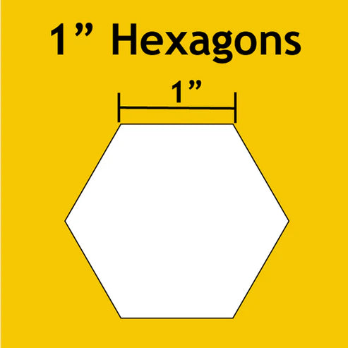 1" Hexagons Small Pack, 100 Pieces