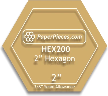 2" Hexagon