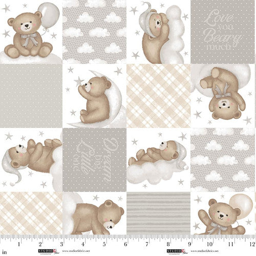 Sleepy Teddy Fabric