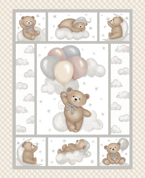 Sleepy Teddy Fabric