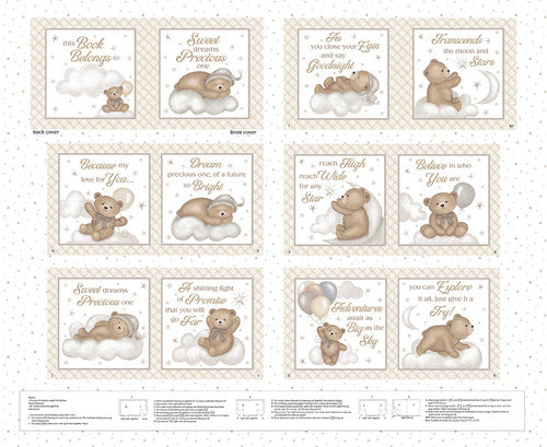 Sleepy Teddy Fabric