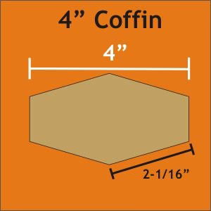 4" Coffins Small Pack: 36 Pieces