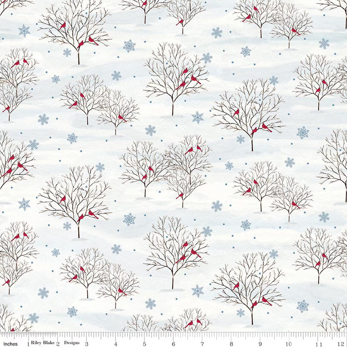 Covered Bridges in Winter Fabric