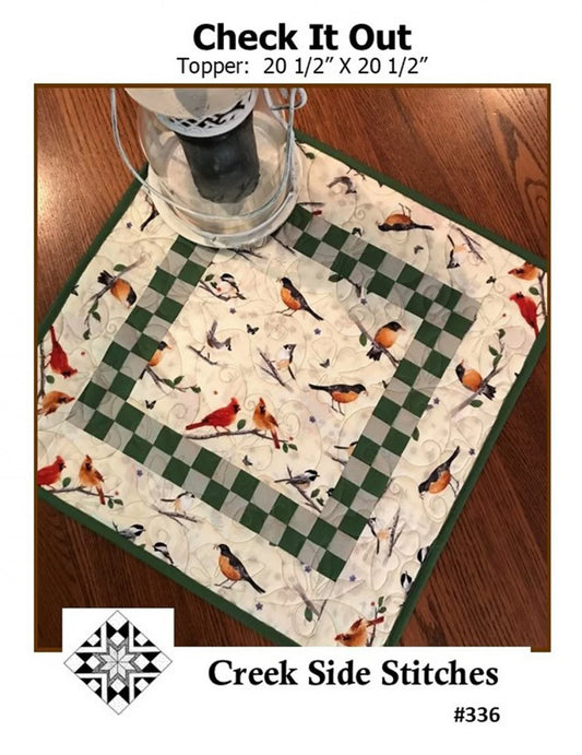 Check It Out Table Topper