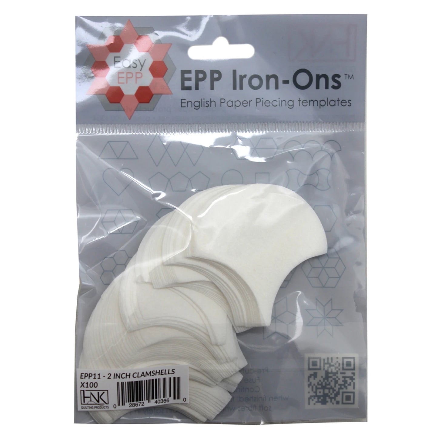 2in Clamshell EPP Iron-ons x 100 # EPP11