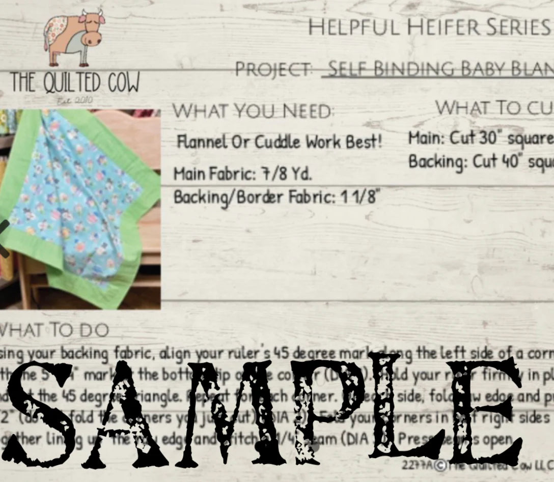 HH Self Binding Baby Blanket