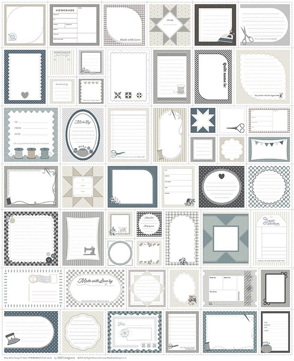 Quilt Label Fabric