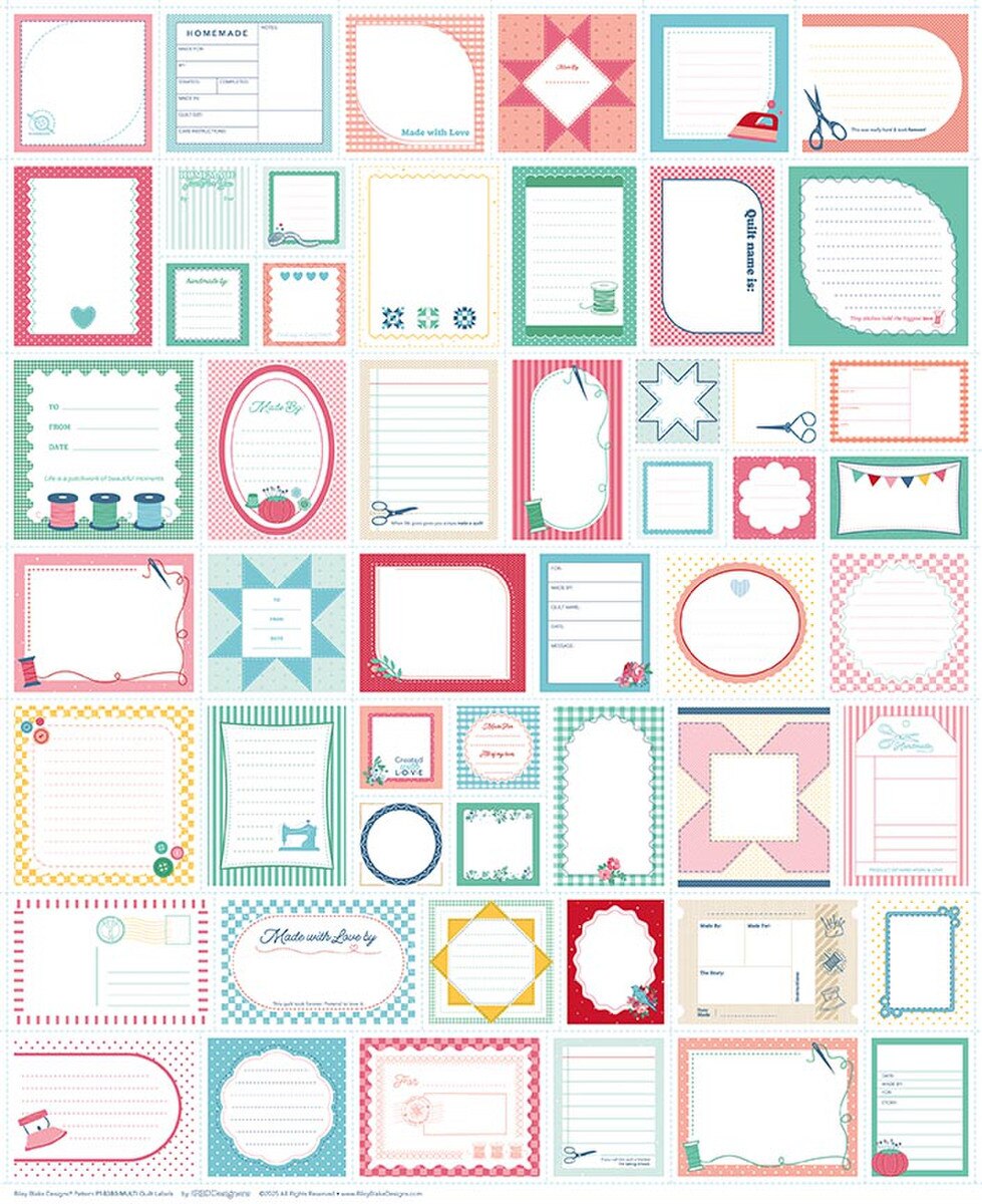 Quilt Label Fabric