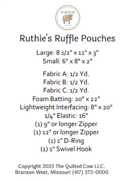 Ruthie's Ruffle Pouches
