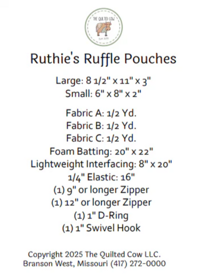 Ruthie's Ruffle Pouches