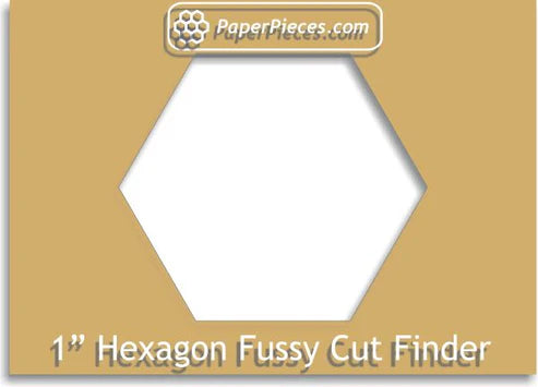 1" Hexagon Fussy Cut Finder